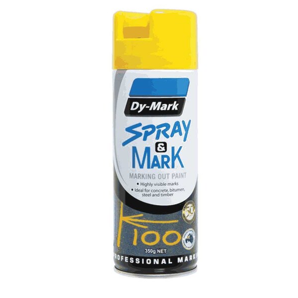 Marking Spray Fluro Yellow 350G Can